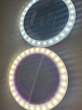 LED Light Ring Mirrors selfie phone mobile portable